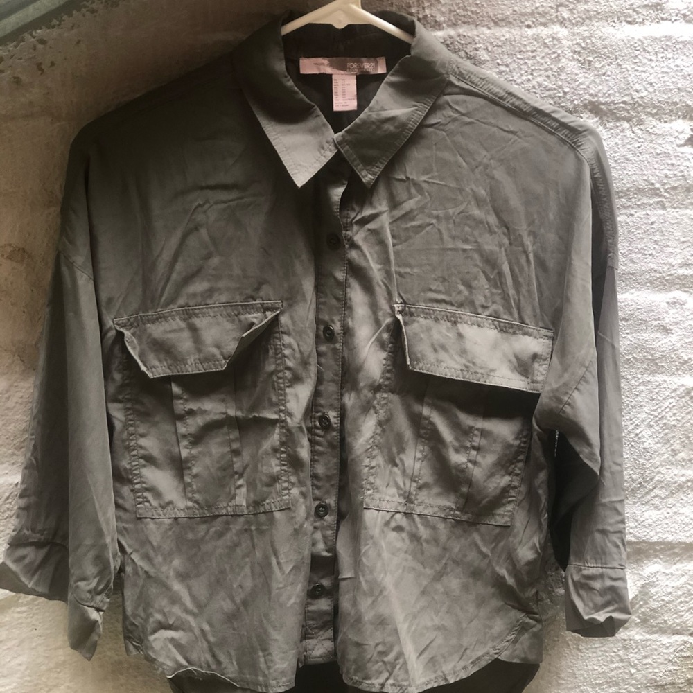 'Forever21' Button Down Shirt - Picture 4 of 5